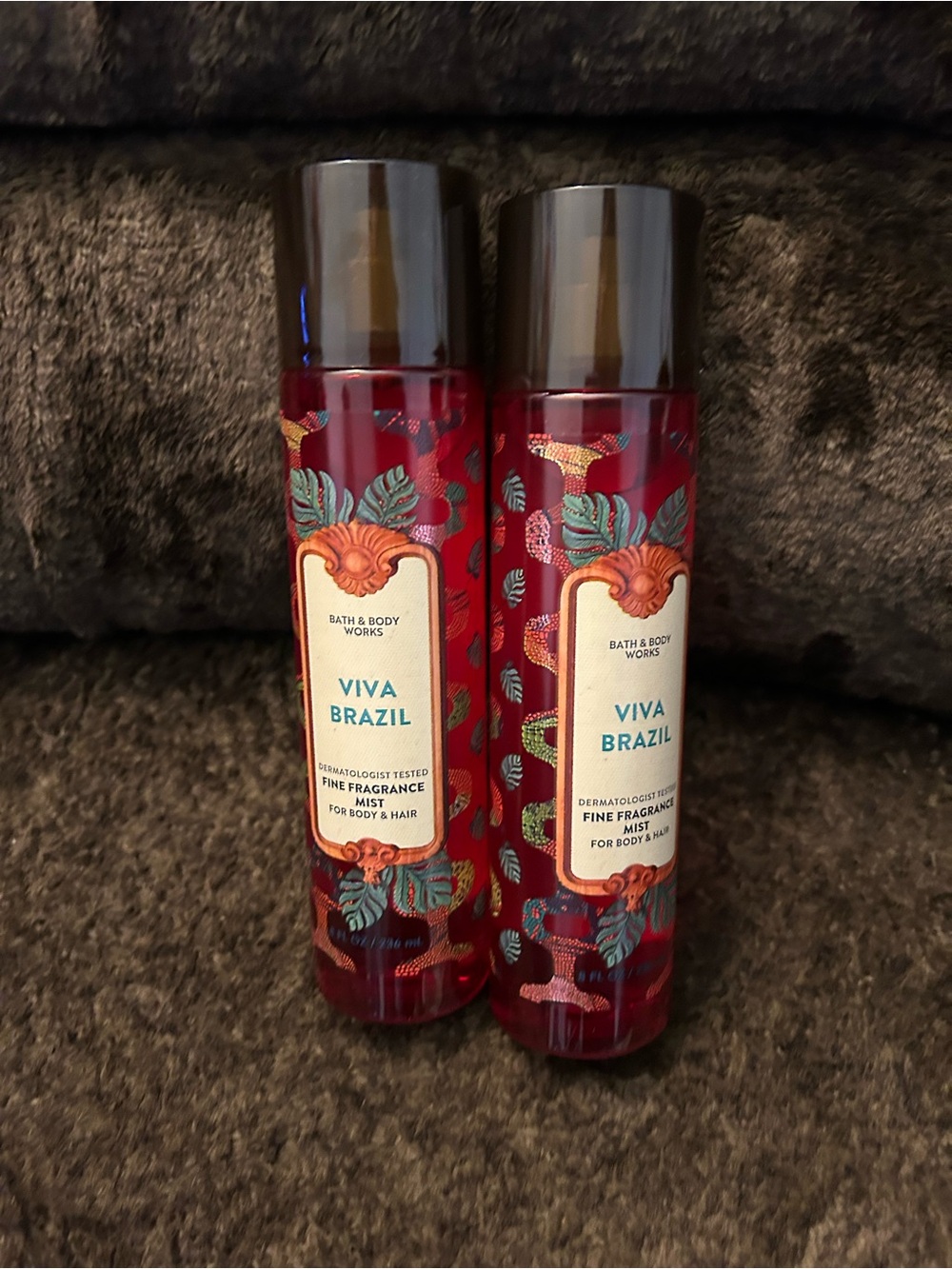 Bath & Body Works Viva Brazil Fine Fragrance Mist - Red with Teal Accents